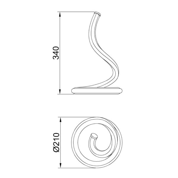 Lámpara de sobremesa NUR LINE – Led 12W