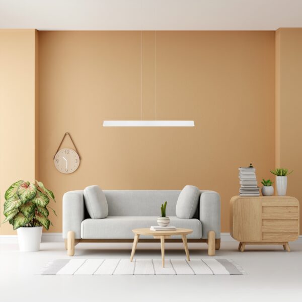 Lámpara colgante lineal HANKOK – Color blanco – Led 38W