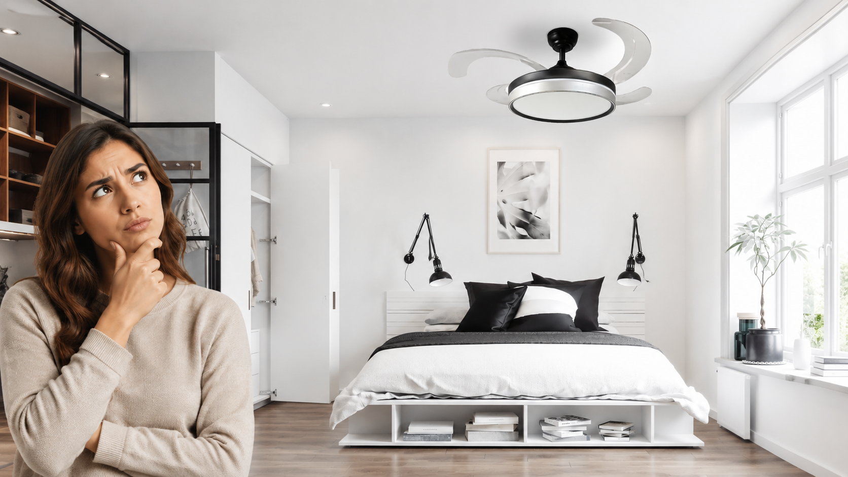 Cómo elegir un ventilador de techo ideal: silencioso, moderno, con luz LED y aspas plegables. Guía completa con consejos y errores a evitar.