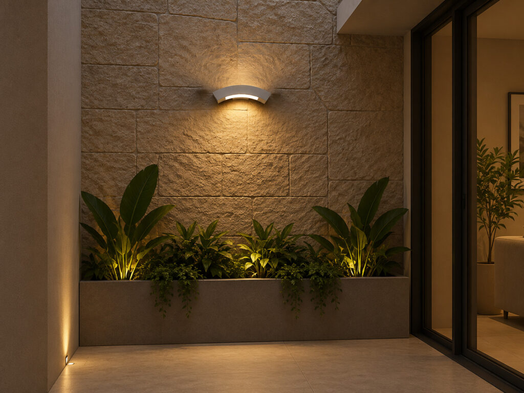 aplique exterior patio interior