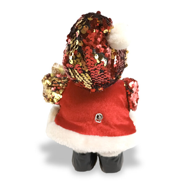 Papá Noel decorativo navidad (rojo y dorado)