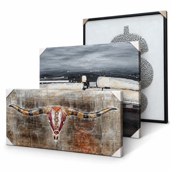 Set de 3 cuadros decorativos modernos