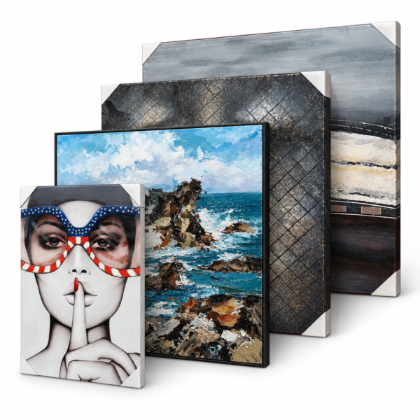 Set de 4 cuadros decorativos modernos